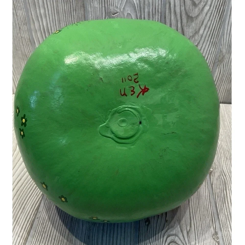 Hand Painted Folk Art Gourd Rooster Chicken 2011 Rustic Decor Collectible